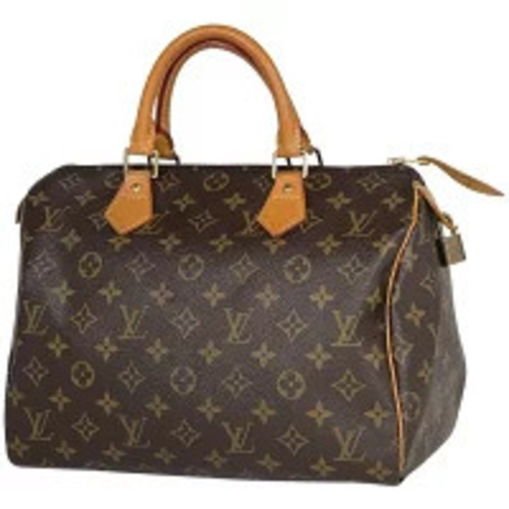 Louis Vuitton Speedy Boston Bag Commuter Handbag Monogram Brown